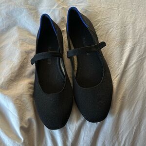 Rothy's Size 8 Black The Square Mary Janes